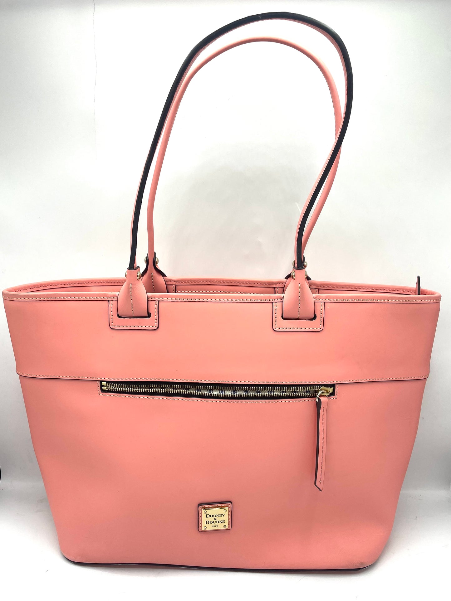 Dooney & Bourke Beacon Zip Top Tote – Light Pink/Peach Vachetta Leather *Clearance/Rehab Bag*