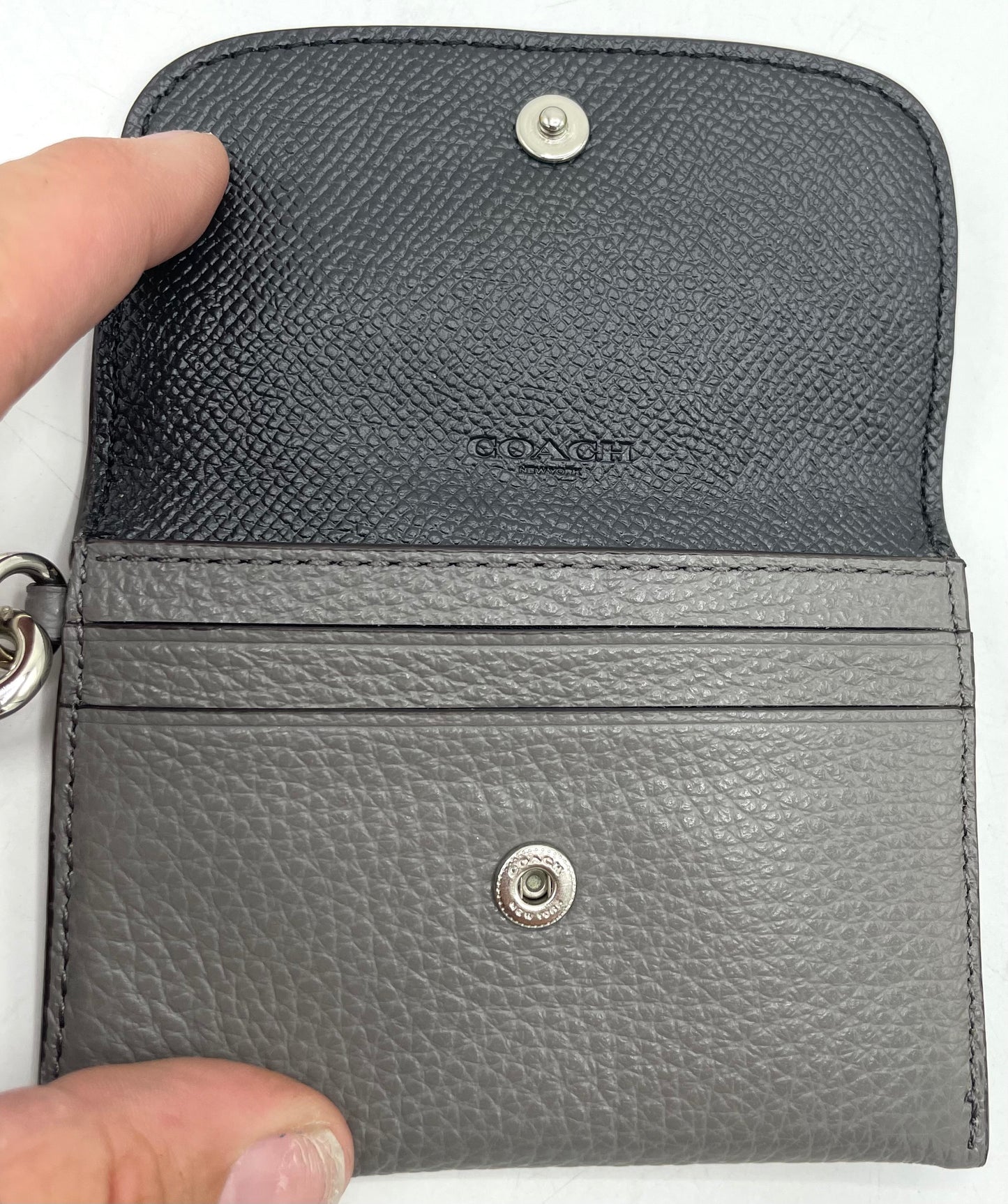 Coach Card Pouch with Rivets