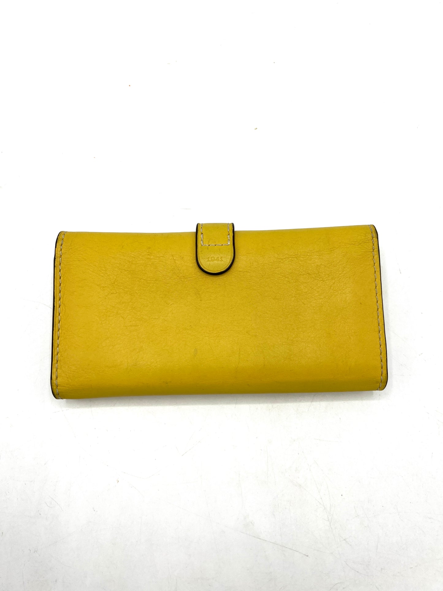 Coach Slim Trifold Wallet – Sunflower Yellow