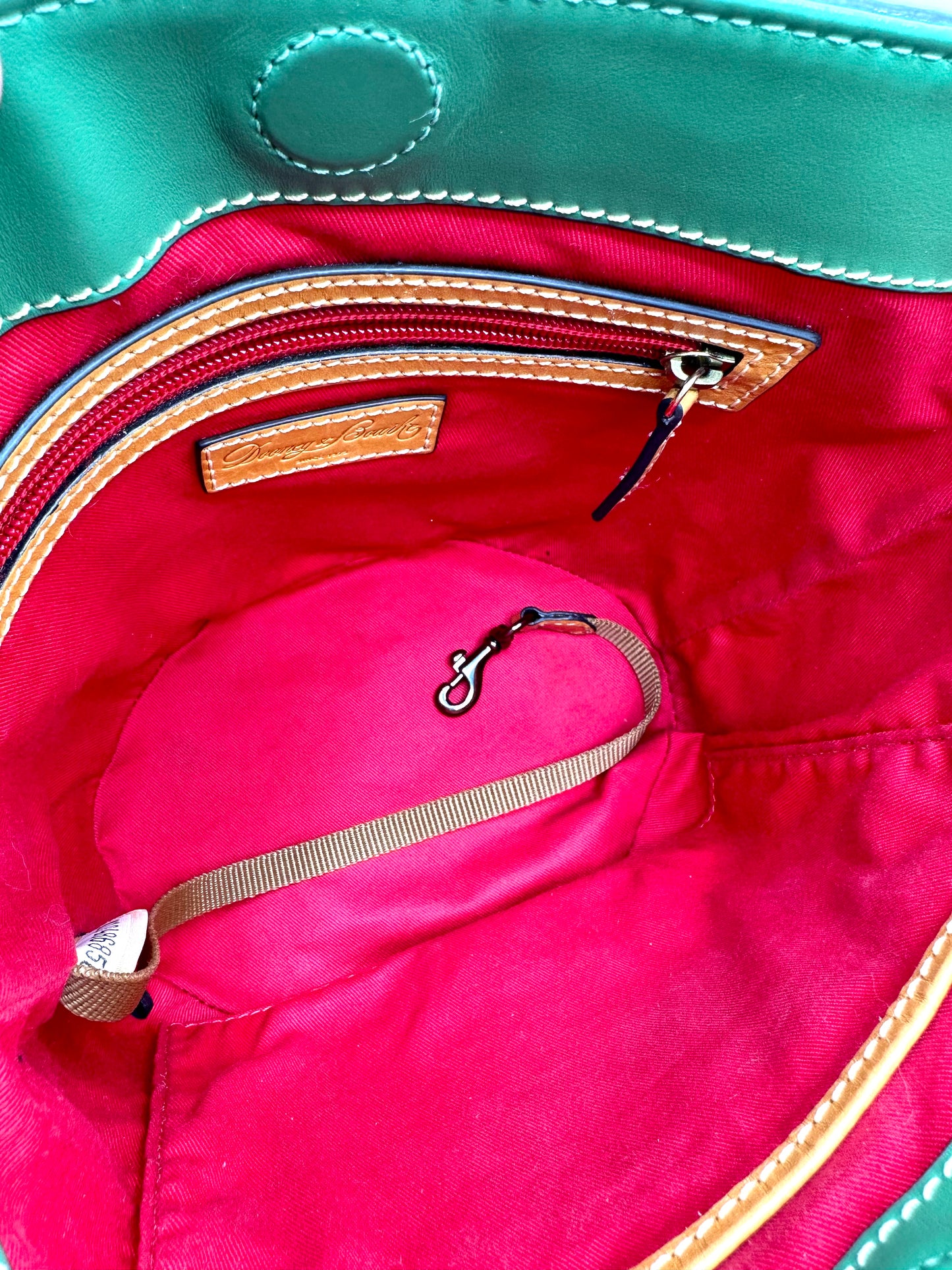Dooney & Bourke Small Thea Crossbody – Olive Green Smooth Leather
