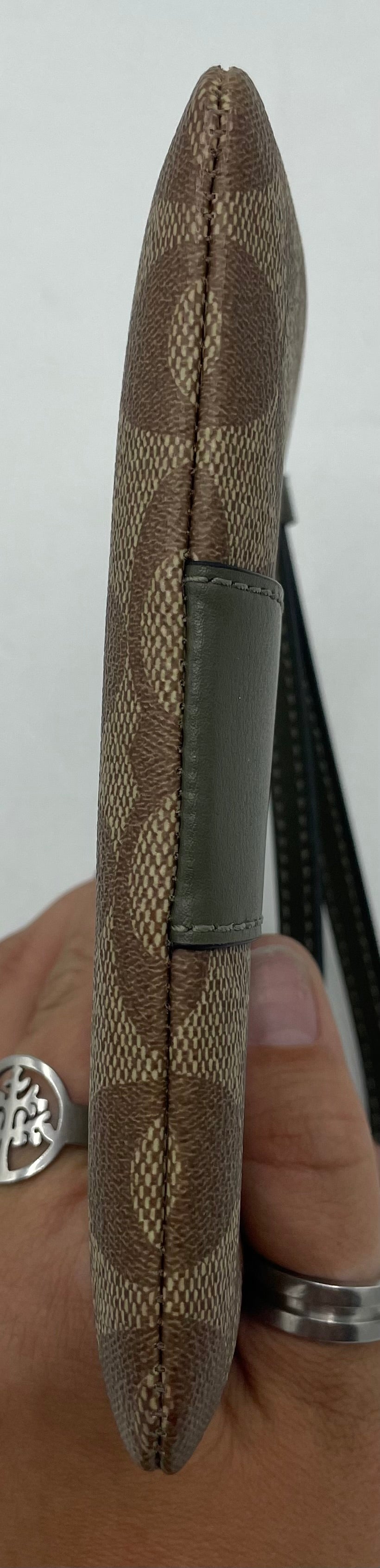 Coach Corner Zip Wristlet