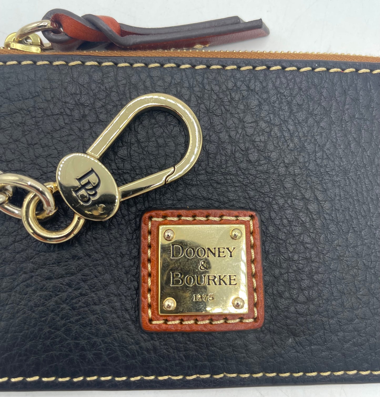 Dooney & Bourke Pebble Grain Zip Top Card Case