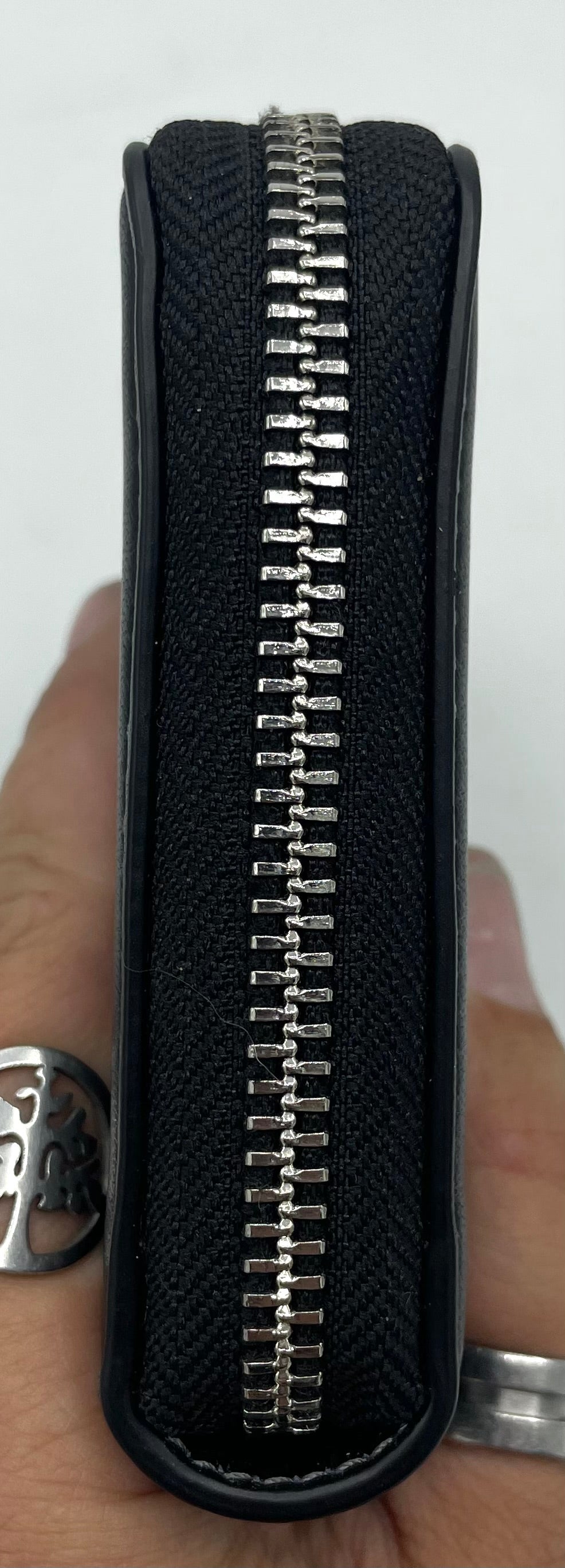 Coach Long Zip Around Wallet - Black