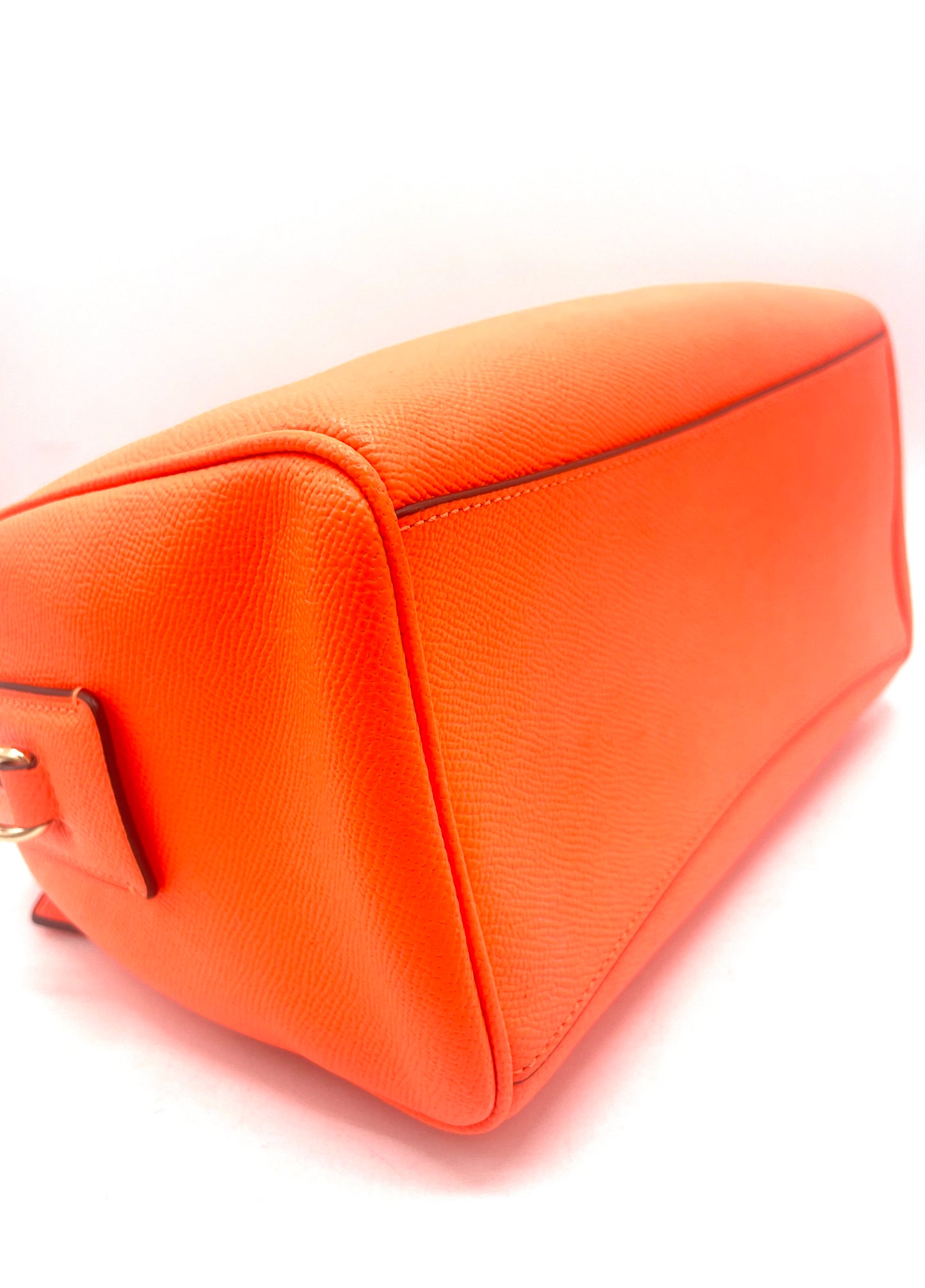 Coach Mini Bennett Satchel – Neon Orange Grained Leather (Style F67673)