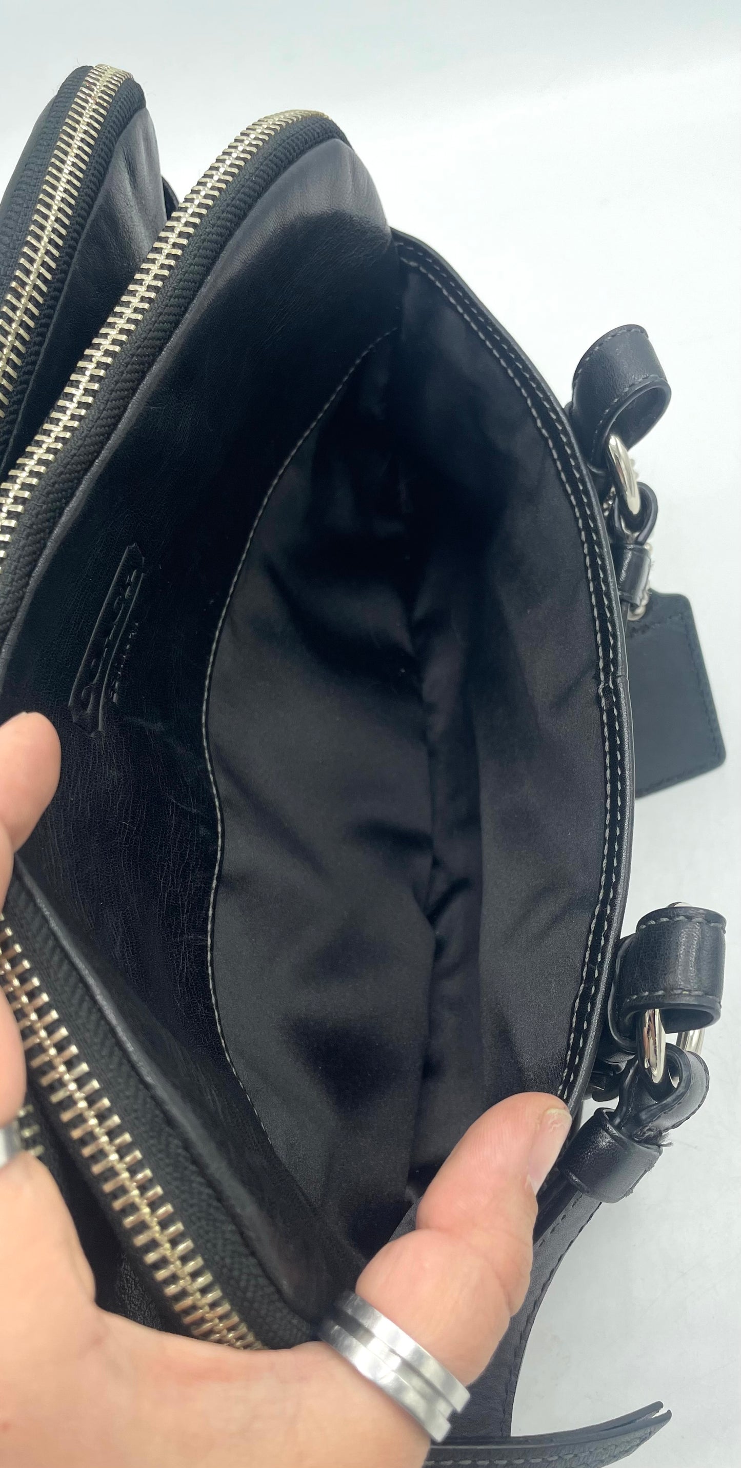 Coach Bonnie Black Leather Soho Satchel