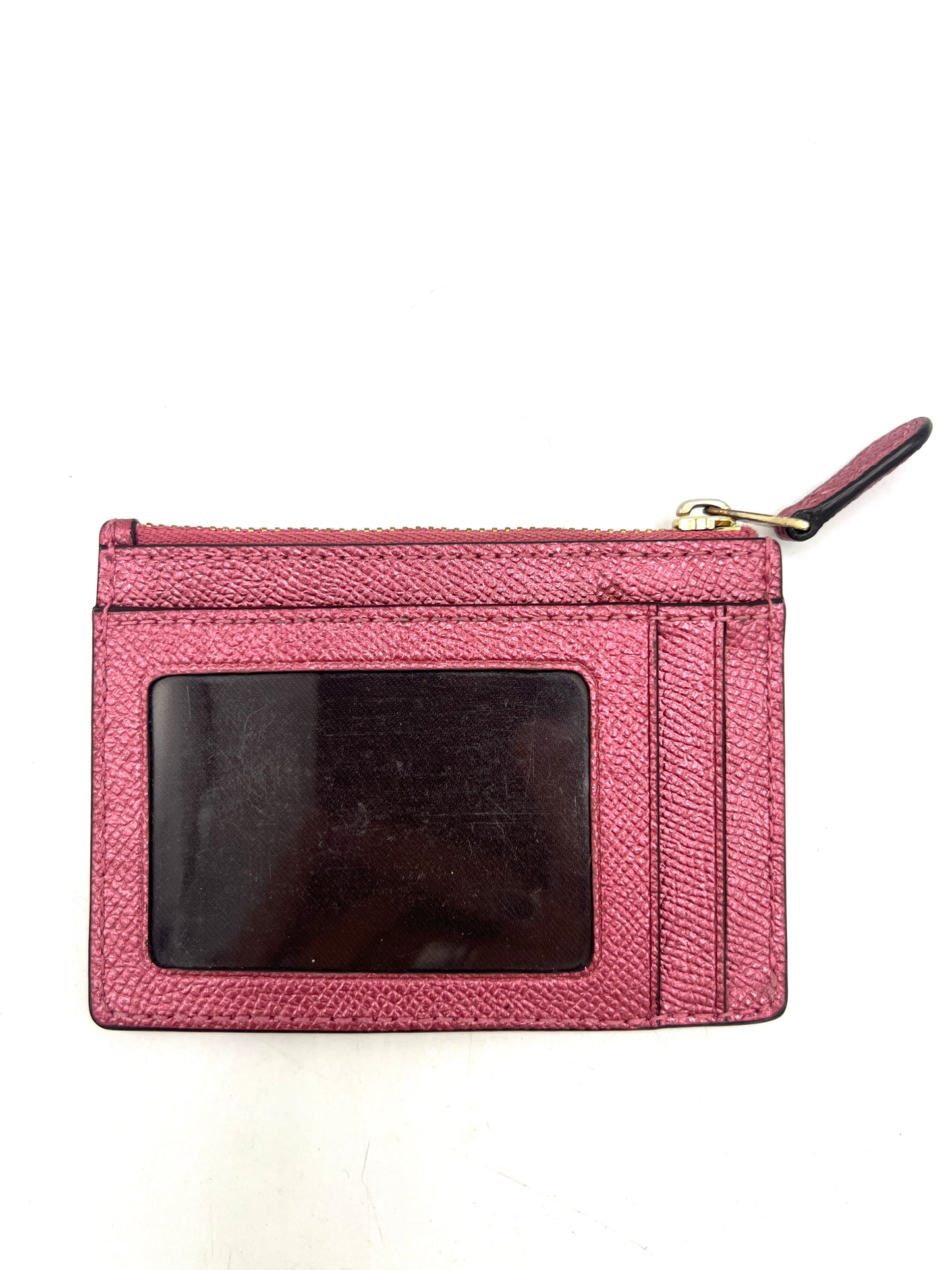 Coach Skinny Mini ID Wallet – Metallic Antique Blush