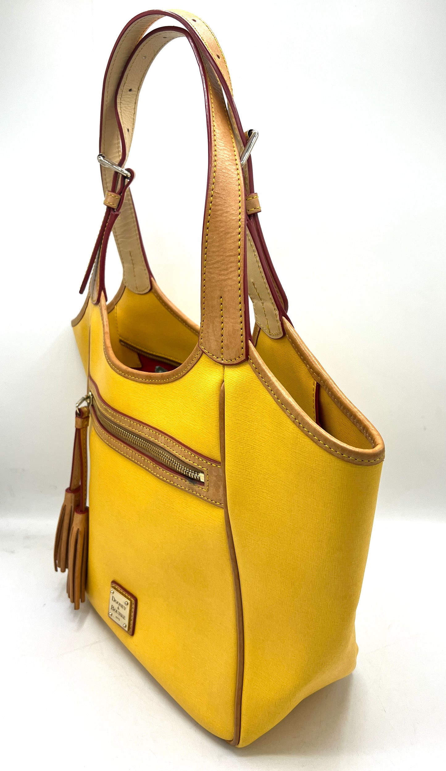 Dooney & Bourke Maddie Shoulder Bag with Tassel – Yellow