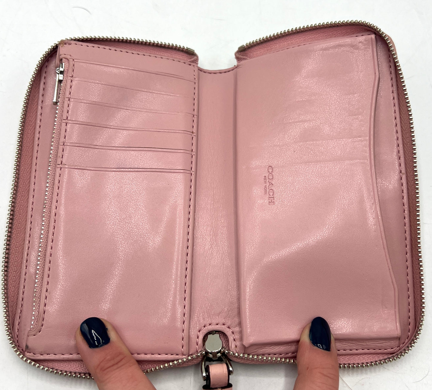 Coach Signature Zip Around Wallet