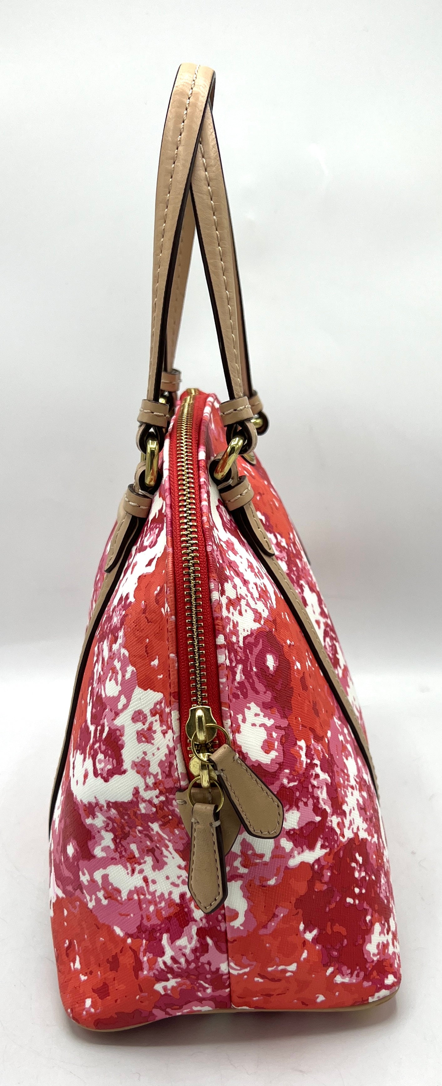 Coach Peyton Floral Cora Dome Satchel