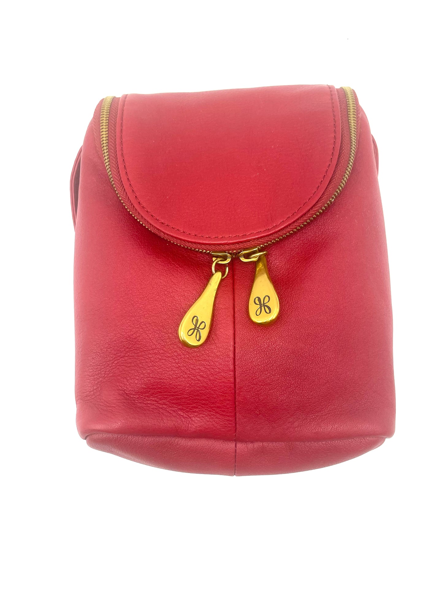HOBO Fern Crossbody – Red Leather with Brass Hardware