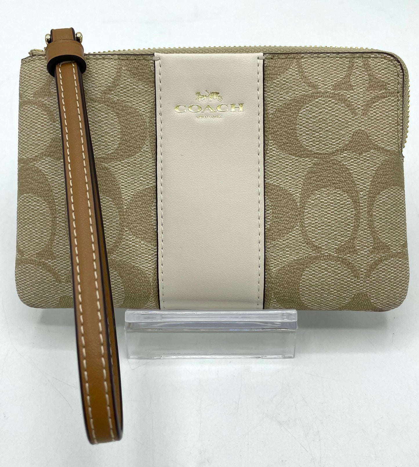 Coach Corner Zip Wristlet