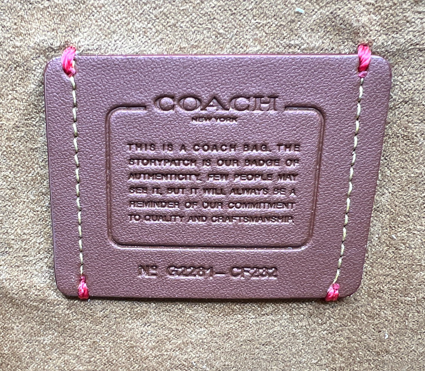 Coach Highline Tote in Plaid Print with C Dangle