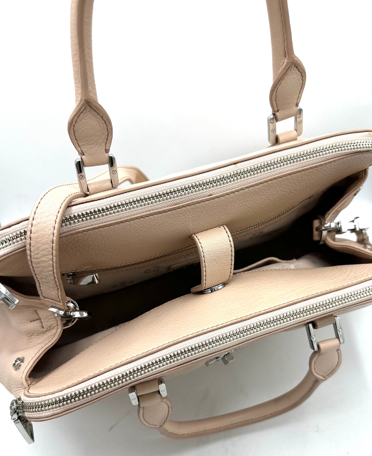 Tory Burch Mercer Dome Satchel – Light Oak