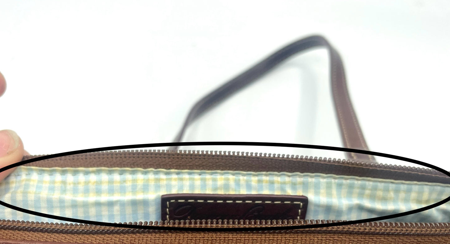 Dooney and Bourke Croc Embossed Barrel Bag