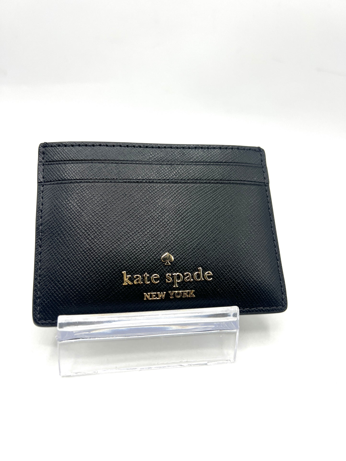 Kate Spade Madison Small Slim Card Holder – Black Saffiano Leather (NWT)