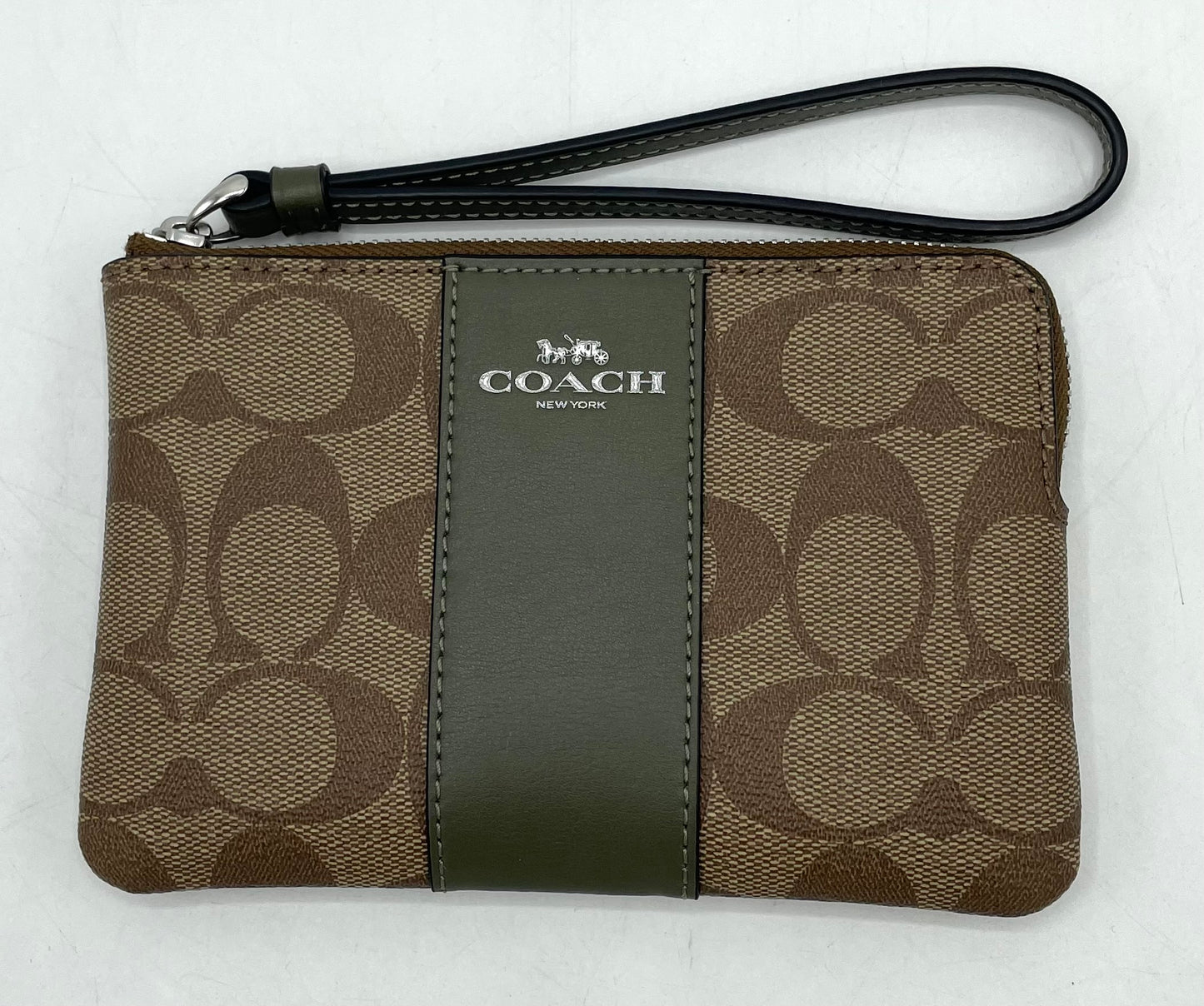 Coach Corner Zip Wristlet