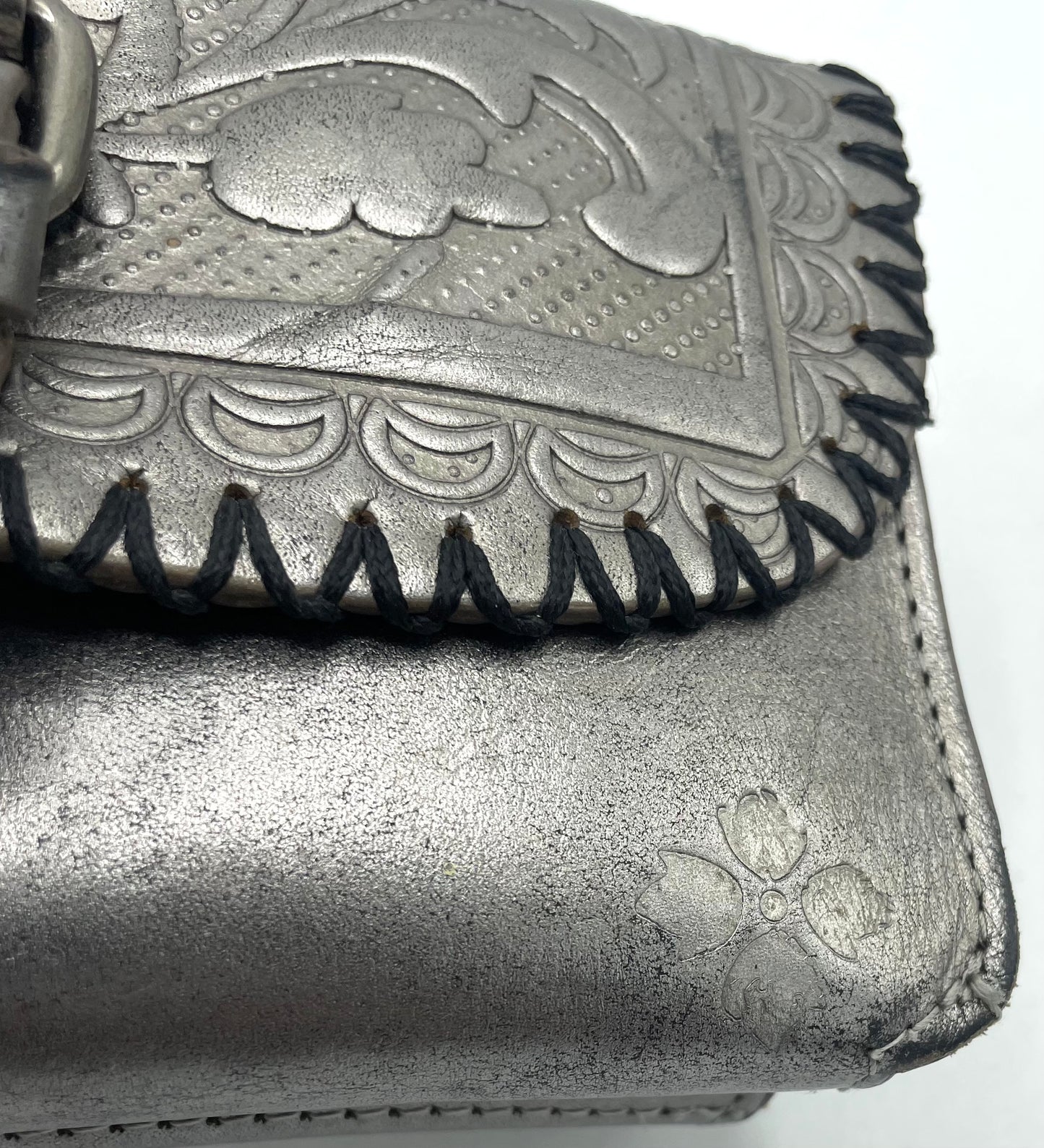 Patricia Nash Torri Burnished Tooled Leather Crossbody