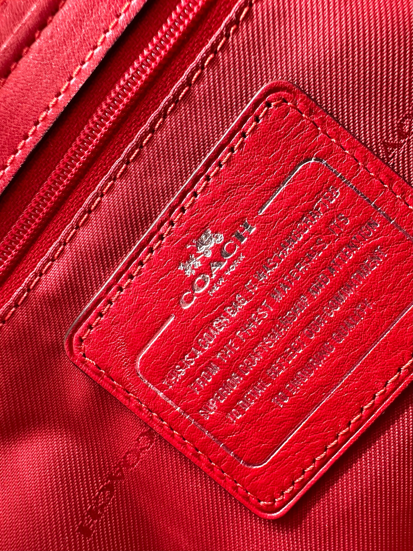 Coach Stanton Carryall 26 – Signature Canvas with Red Leather Trim