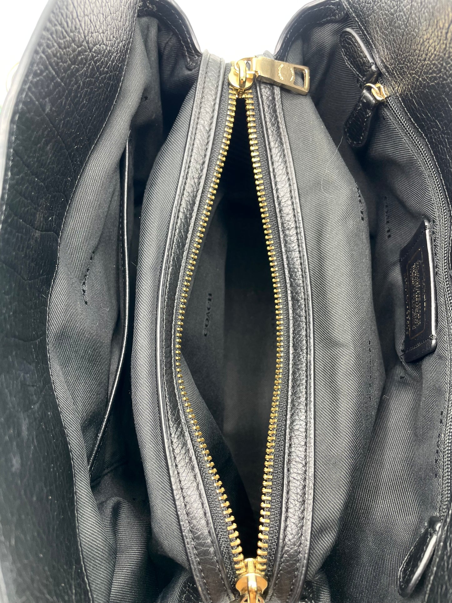 Coach Mercer Satchel 30 – Black Leather (Style 47575)