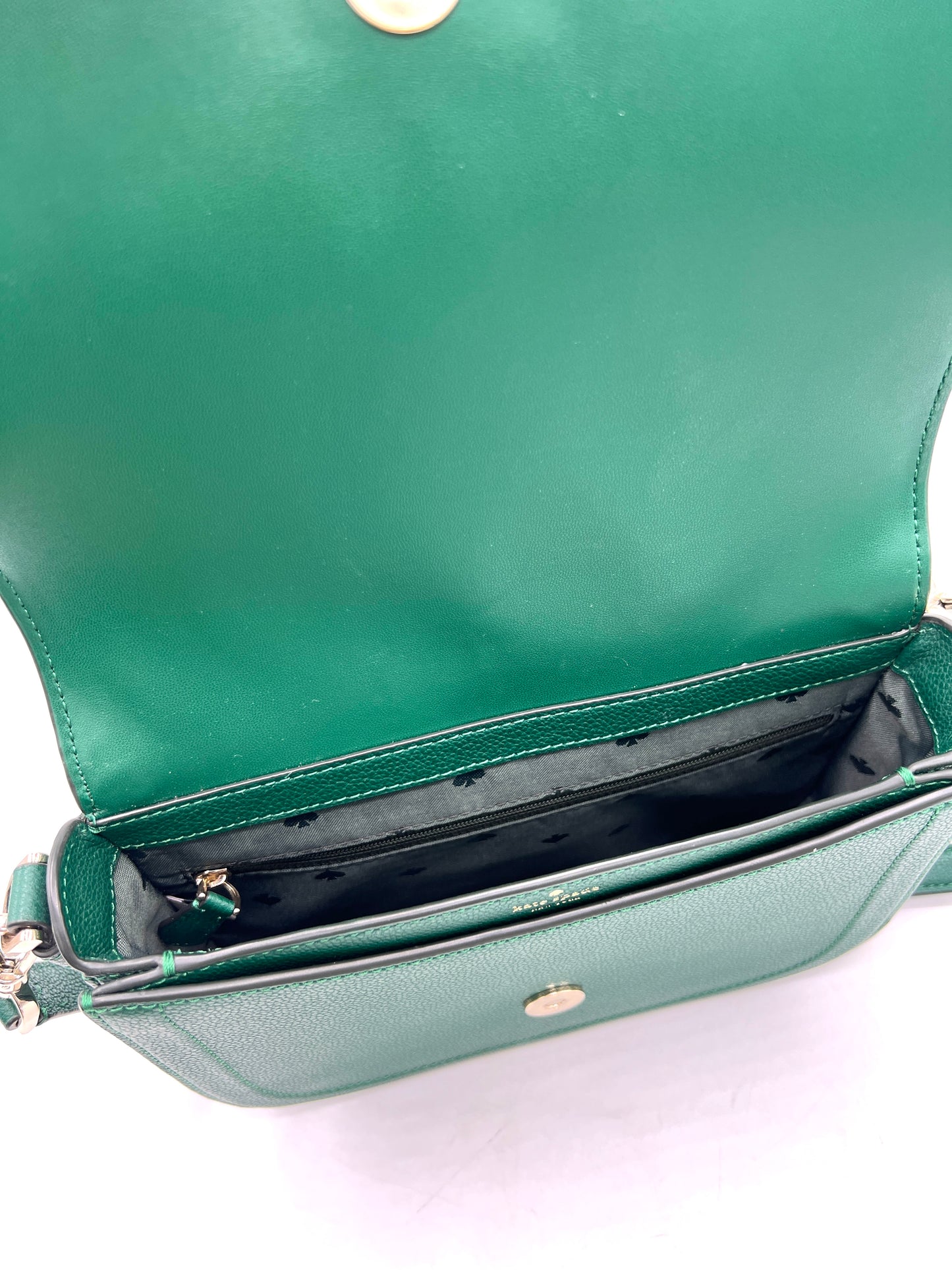 Kate Spade Blake Saddle Crossbody – Deep Jade Green
