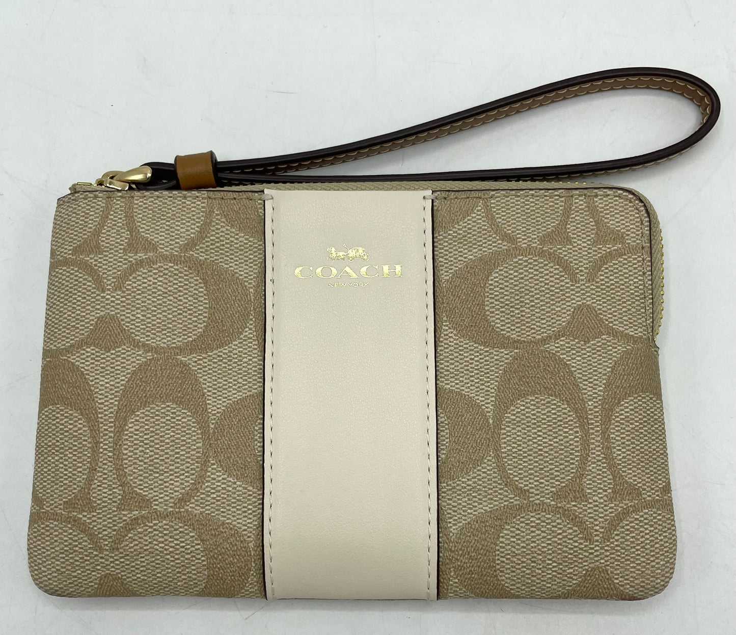 Coach Corner Zip Wristlet
