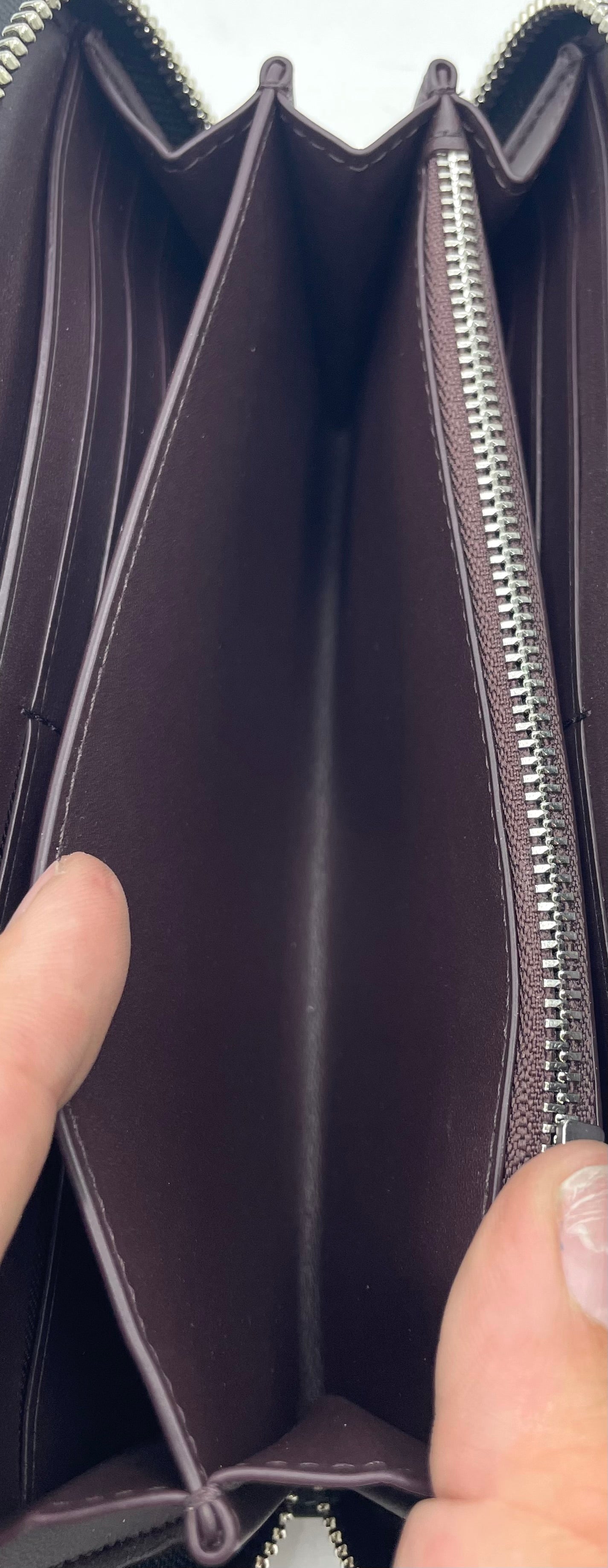 Coach Long Zip Around Wallet - Black