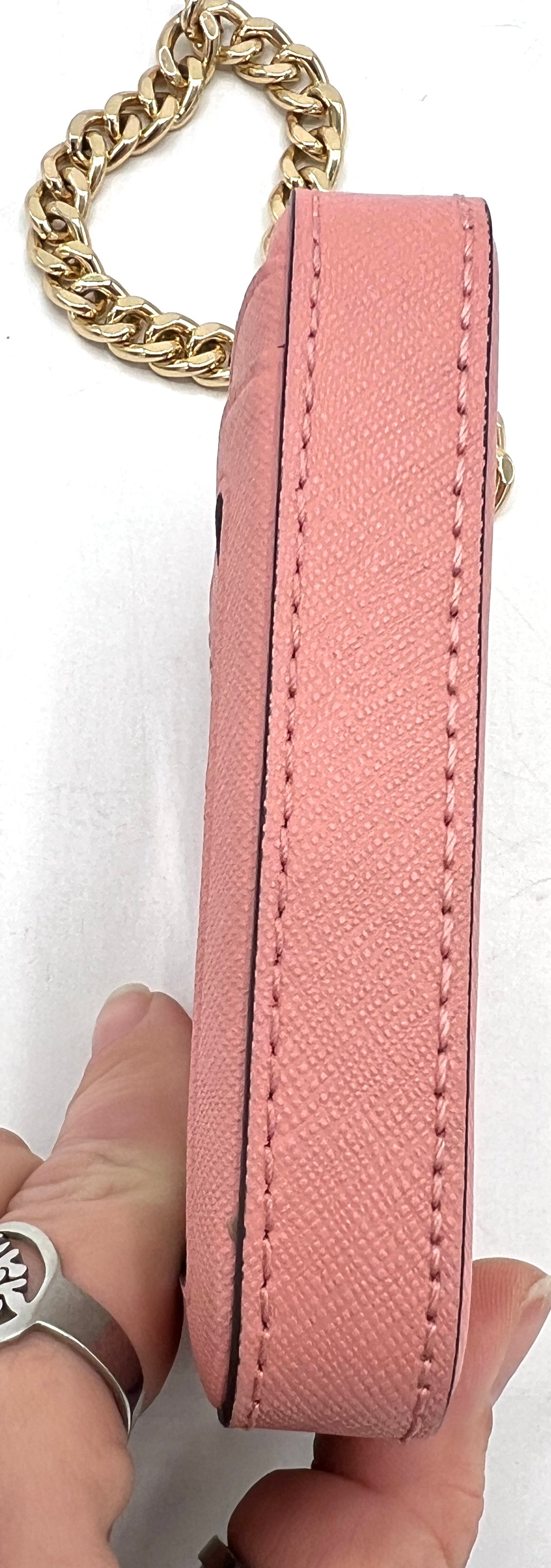 Michael Kors Medium Saffiano Leather Chain Card Case