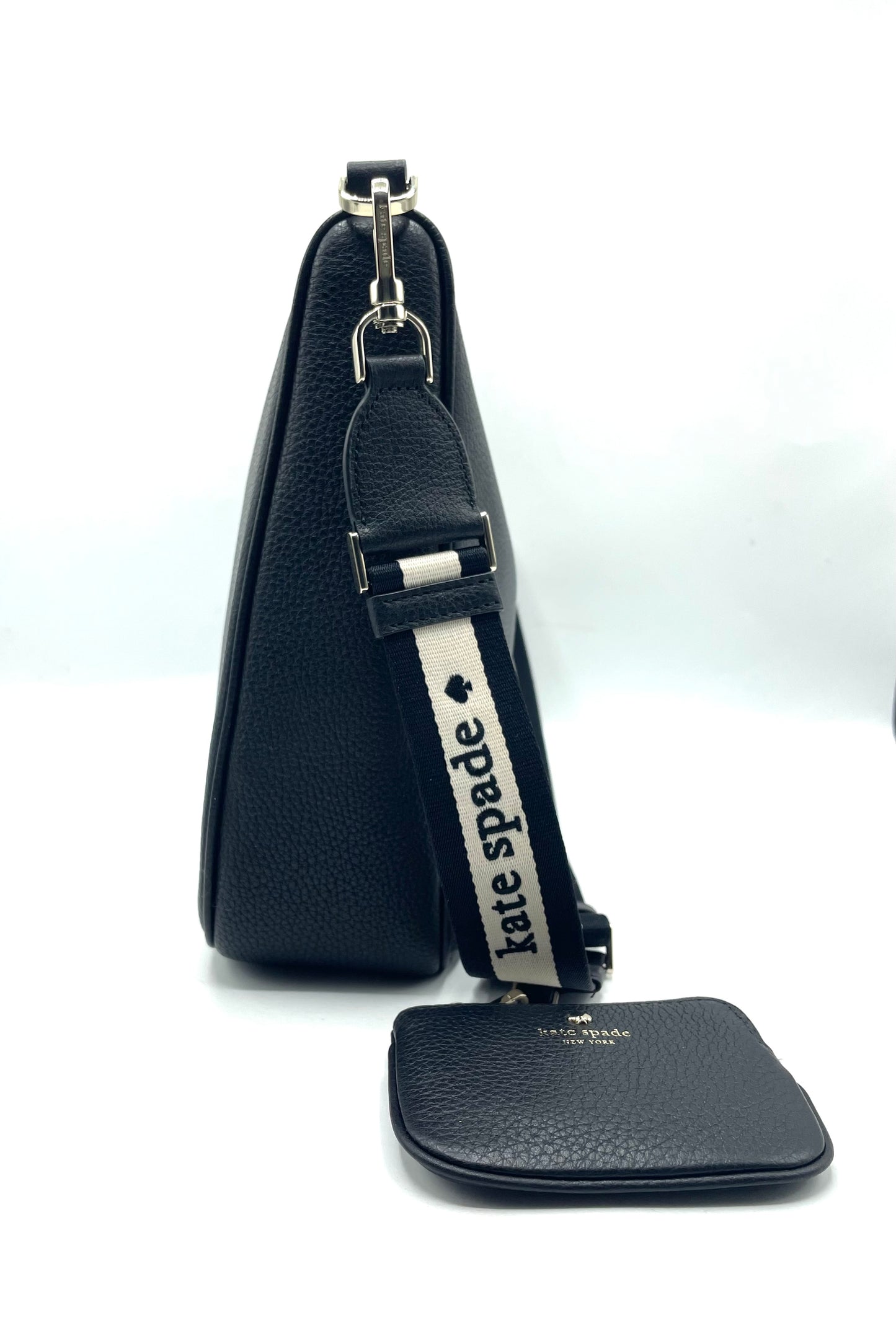 Kate Spade Emma Large Crossbody Bag – Black Pebbled Leather (KK069)