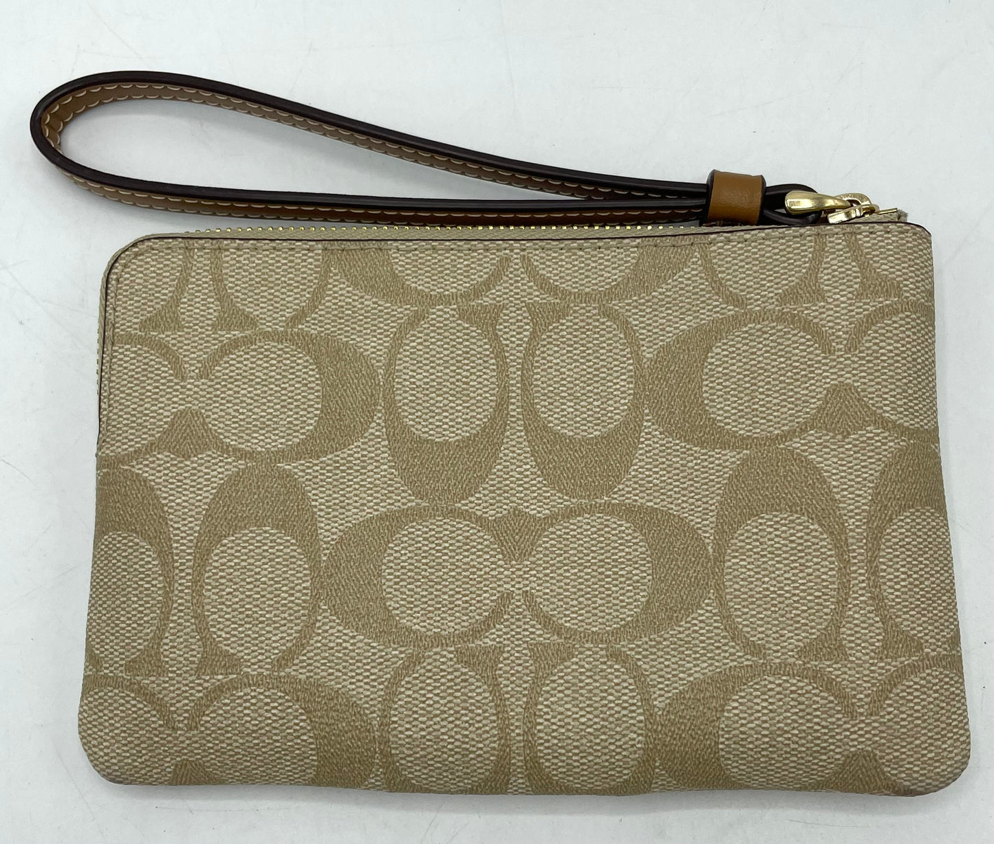 Coach Corner Zip Wristlet