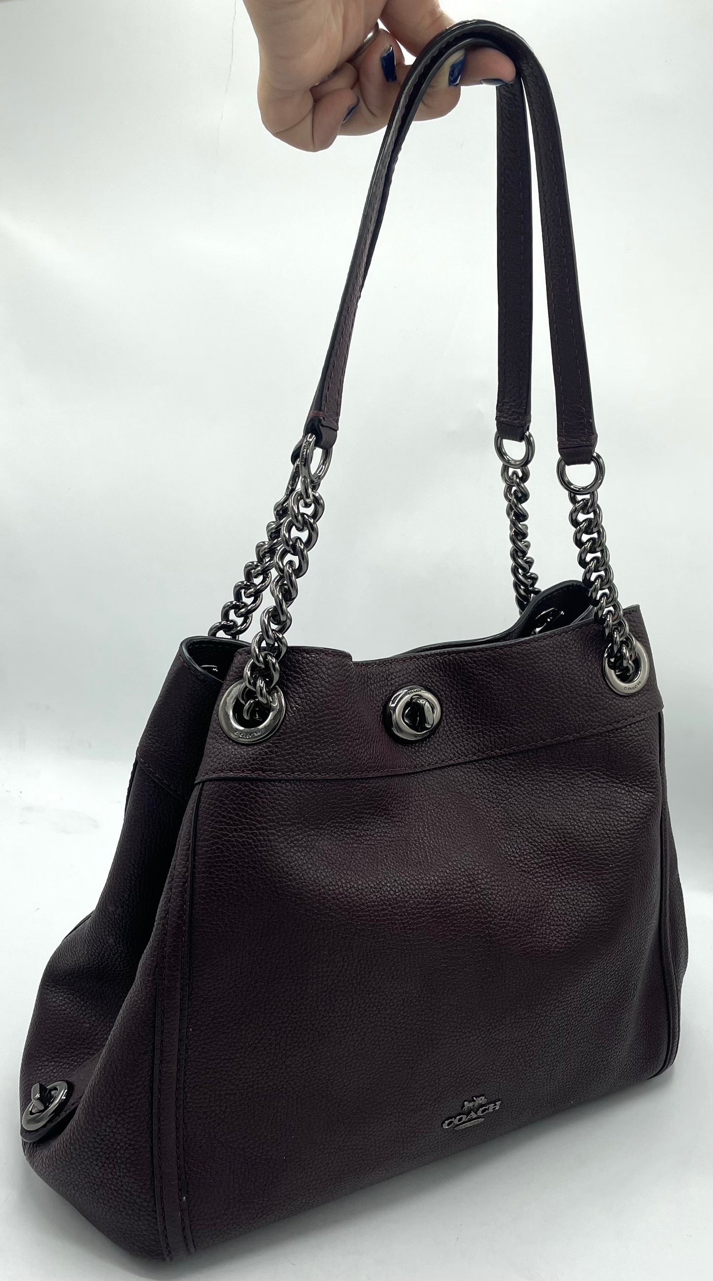 Coach Edie Turnlock Shoulder Bag