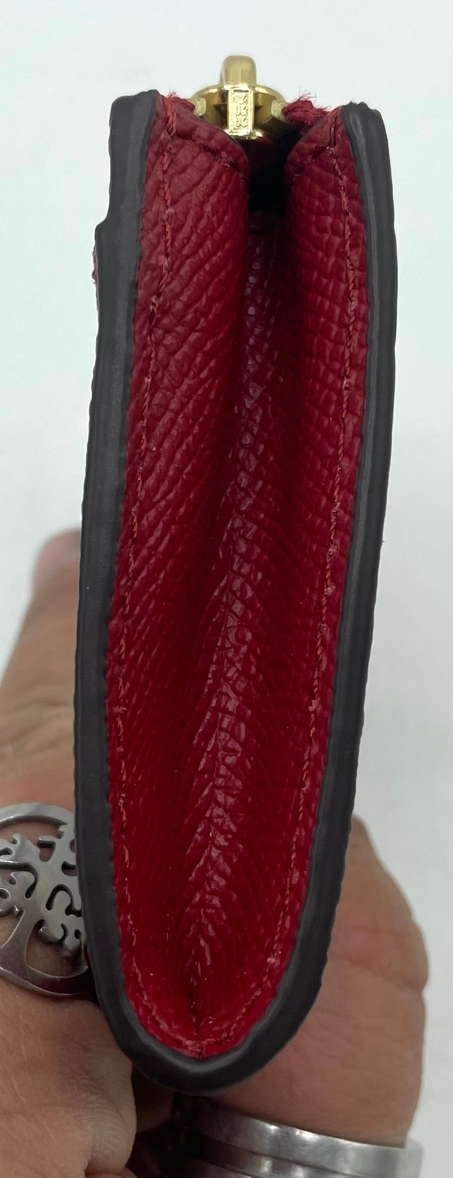Coach Mini Skinny ID Case - Red