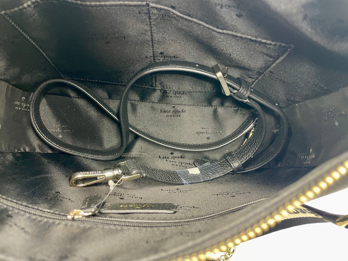 Kate Spade Emma Large Crossbody Bag – Black Pebbled Leather (KK069)