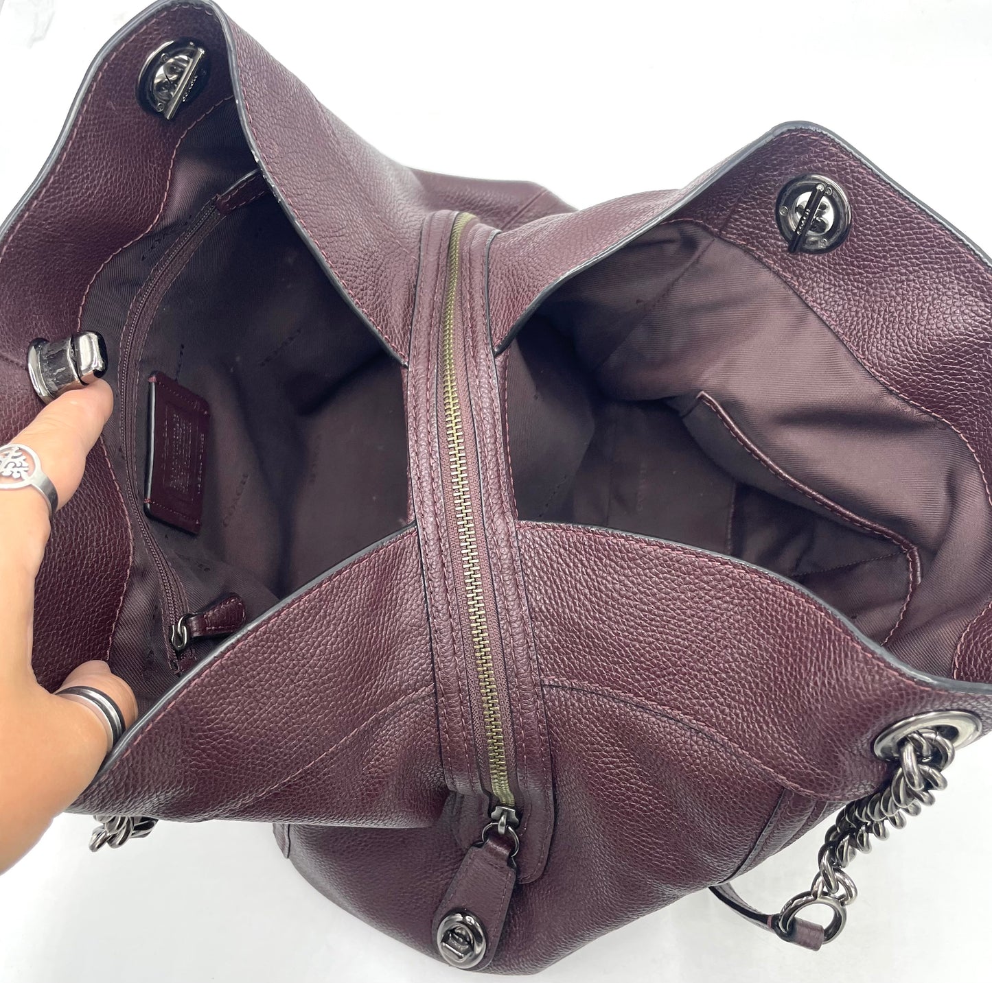 Coach Edie Turnlock Shoulder Bag