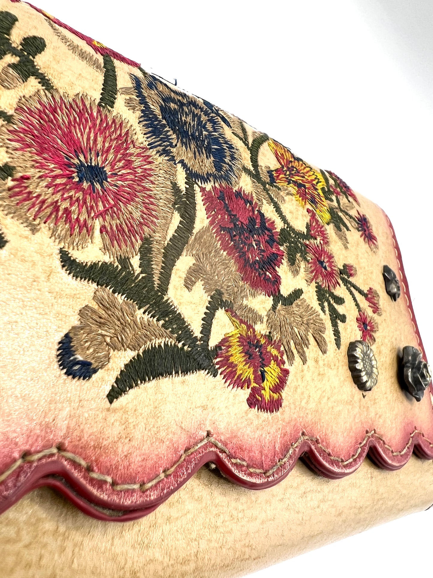 Patricia Nash Prairie Rose Embroidered Trifold Wallet