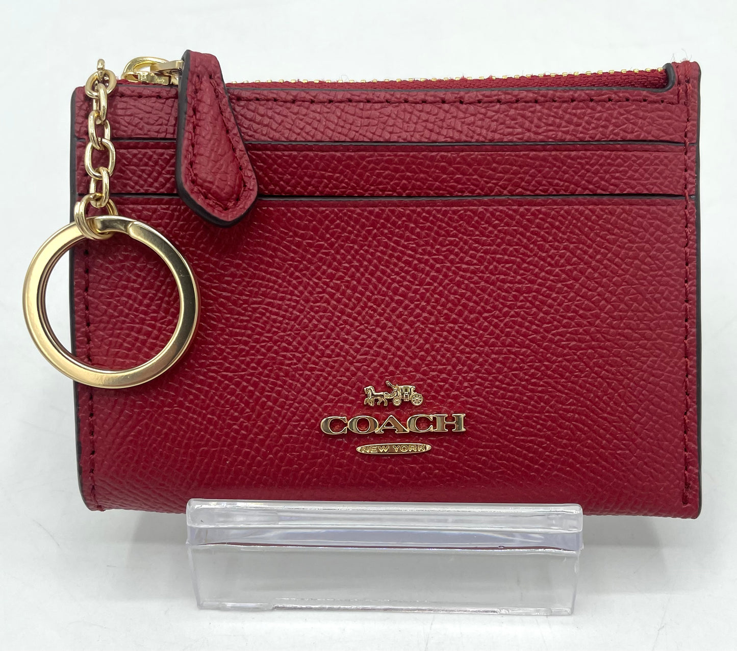 Coach Mini Skinny ID Case - Red