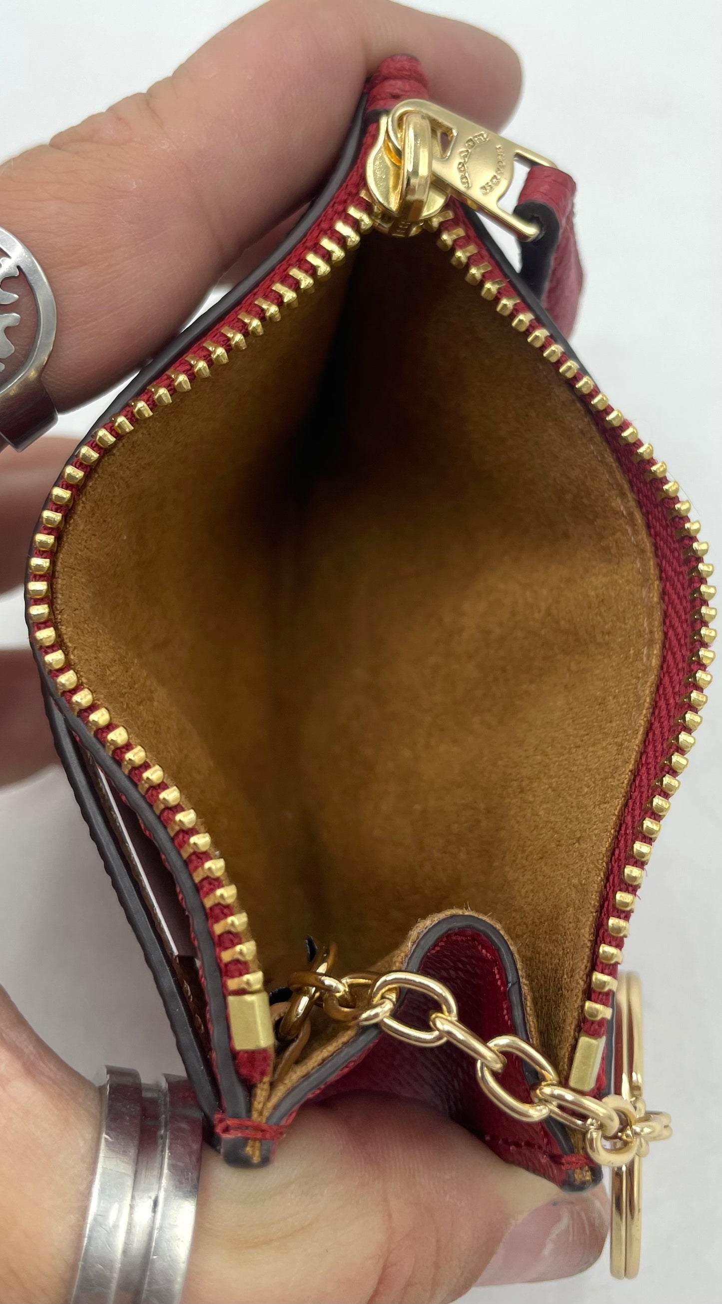 Coach Mini Skinny ID Case - Red