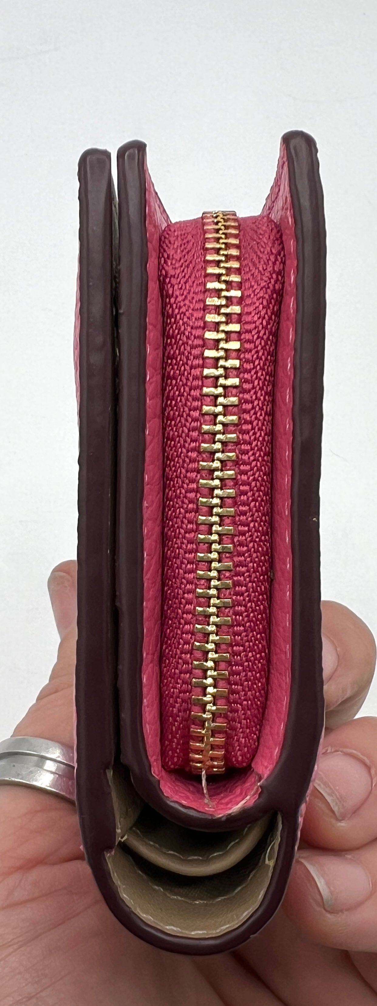 Coach Pebbled Leather Snap Wallet