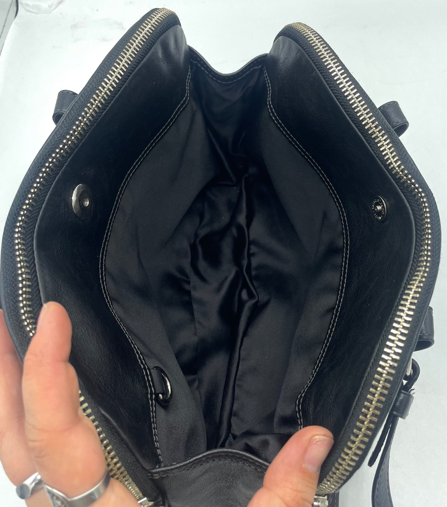 Coach Bonnie Black Leather Soho Satchel
