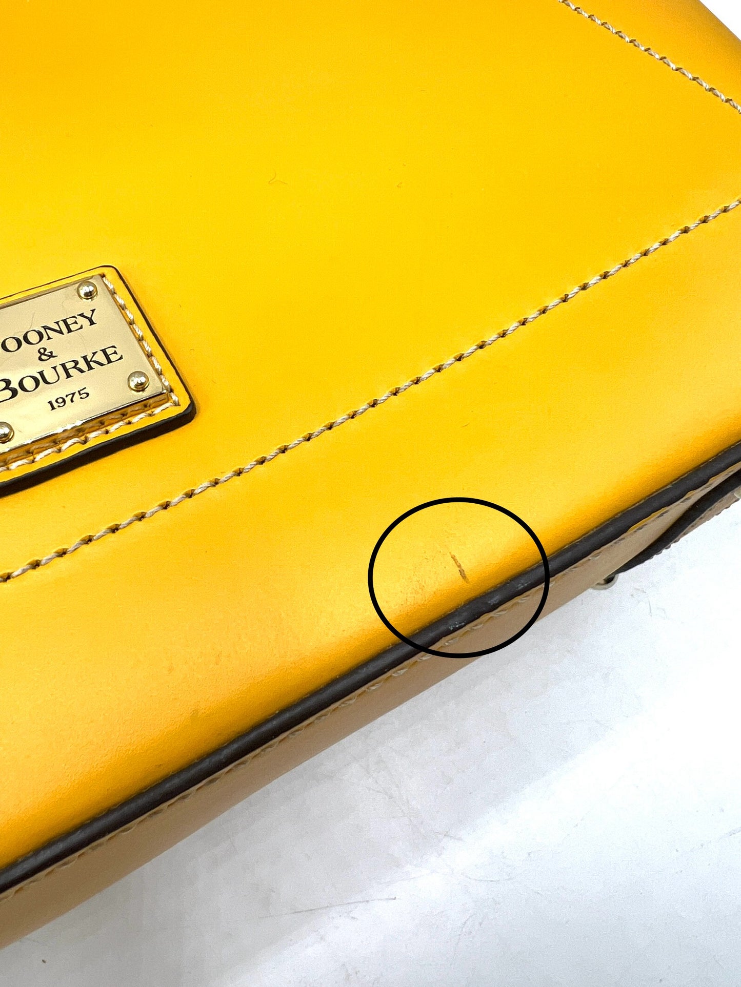 Dooney & Bourke Beacon Slip Tote – Dandelion Mustard Leather