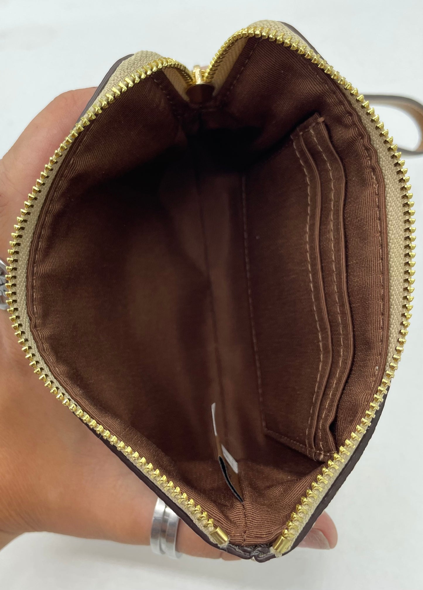 Coach Corner Zip Wristlet
