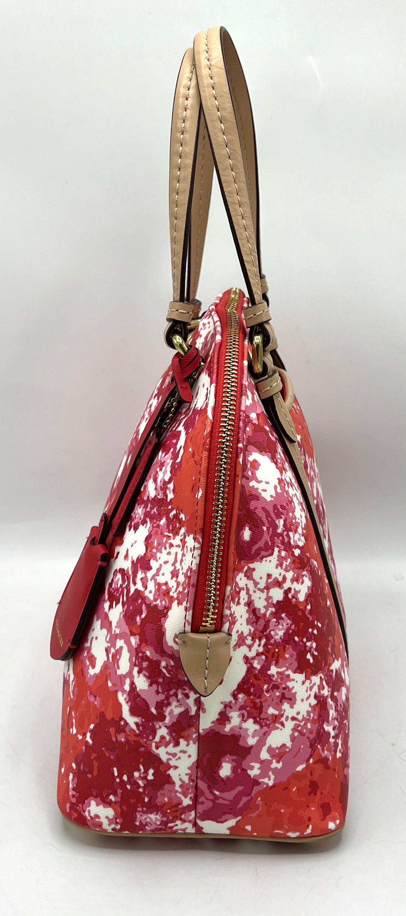 Coach Peyton Floral Cora Dome Satchel