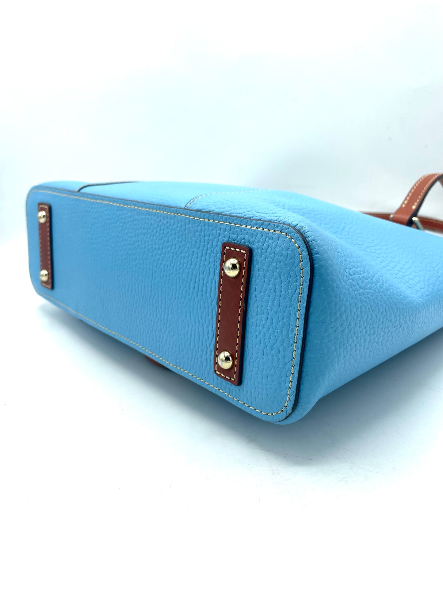 Dooney & Bourke Pebble Grain Small Lexington Tote – Caribbean Blue