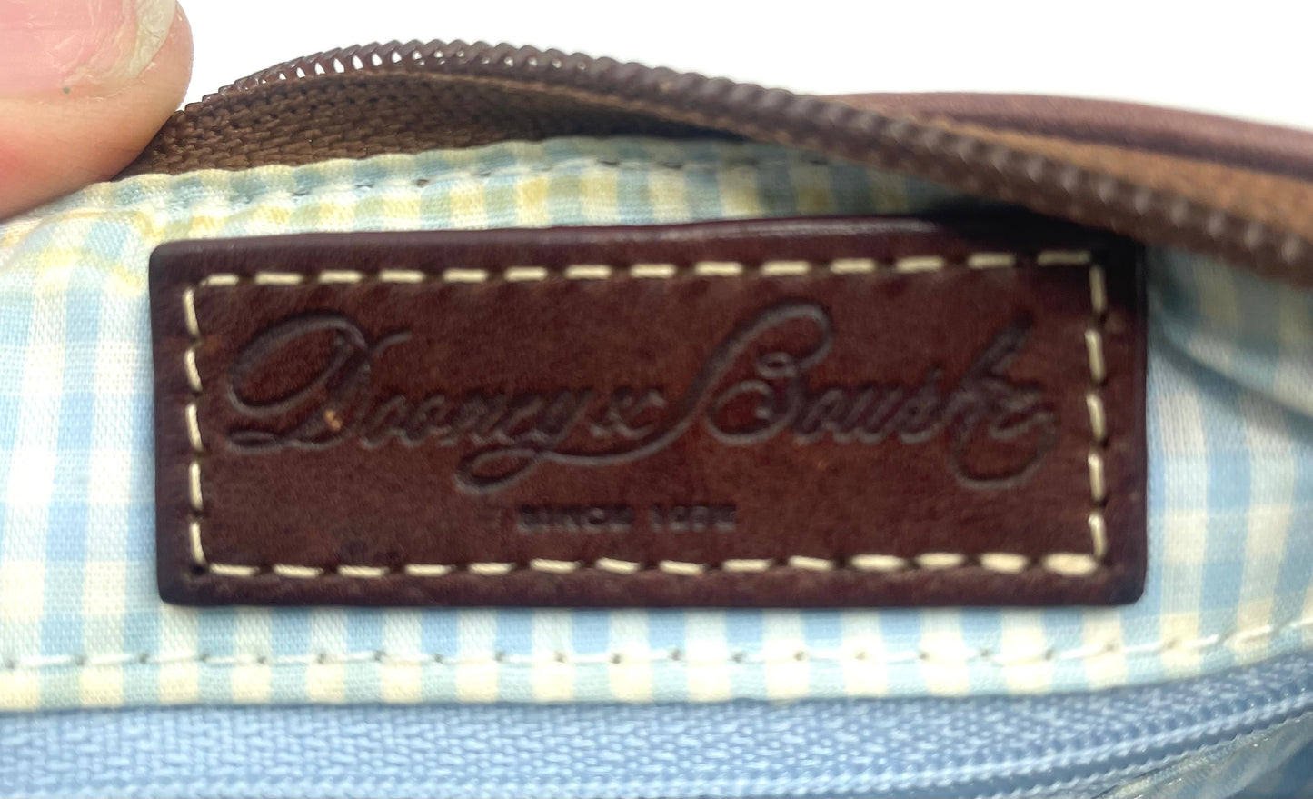 Dooney and Bourke Croc Embossed Barrel Bag