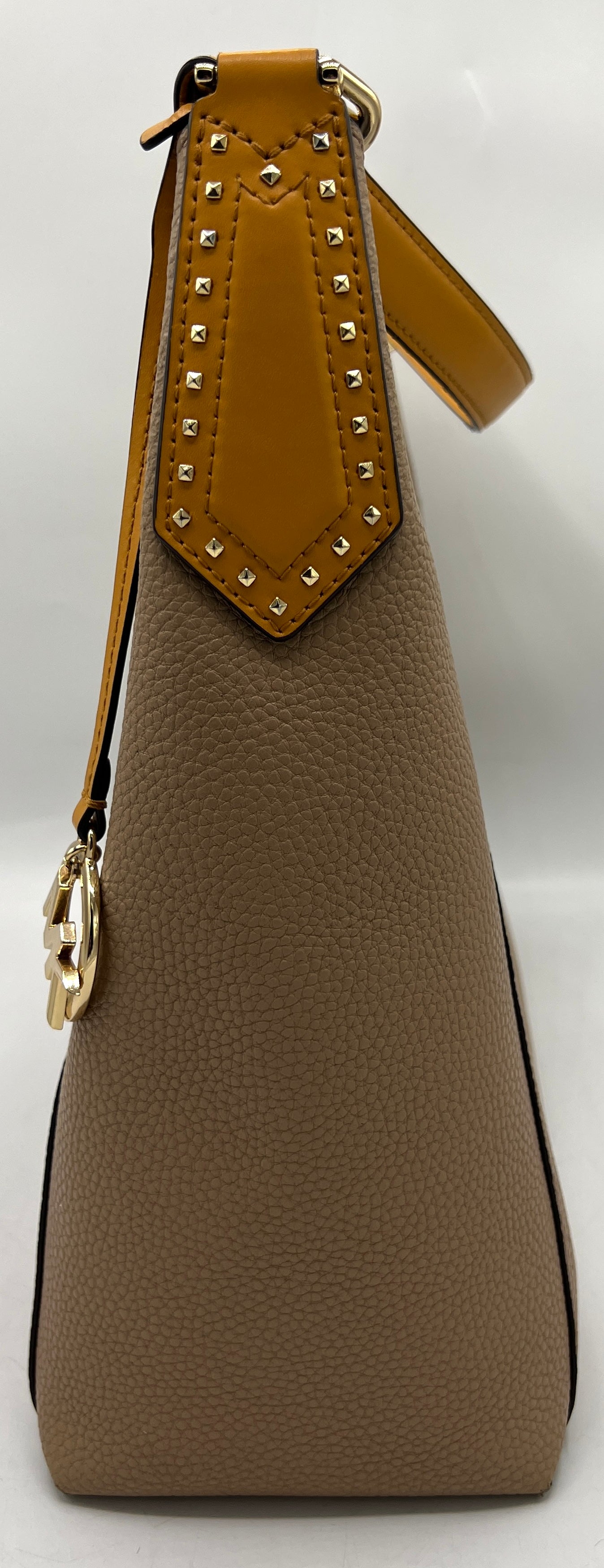 Michael Kors Kimberly Studded Shoulder Bag with Removable Clutch