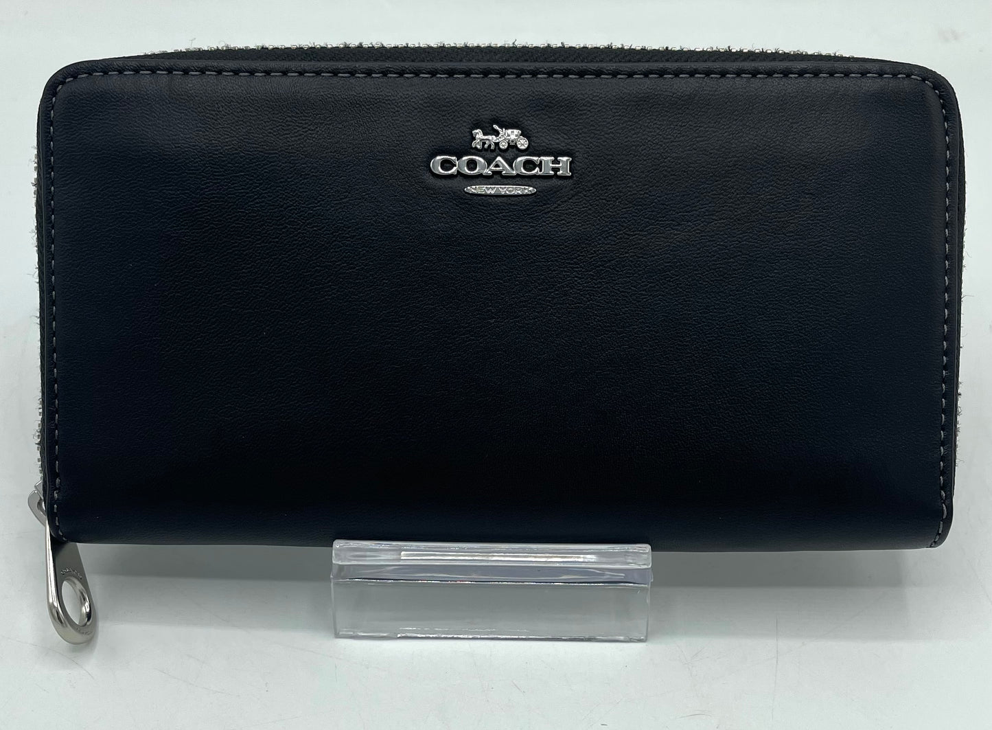 Coach Long Zip Around Wallet - Black