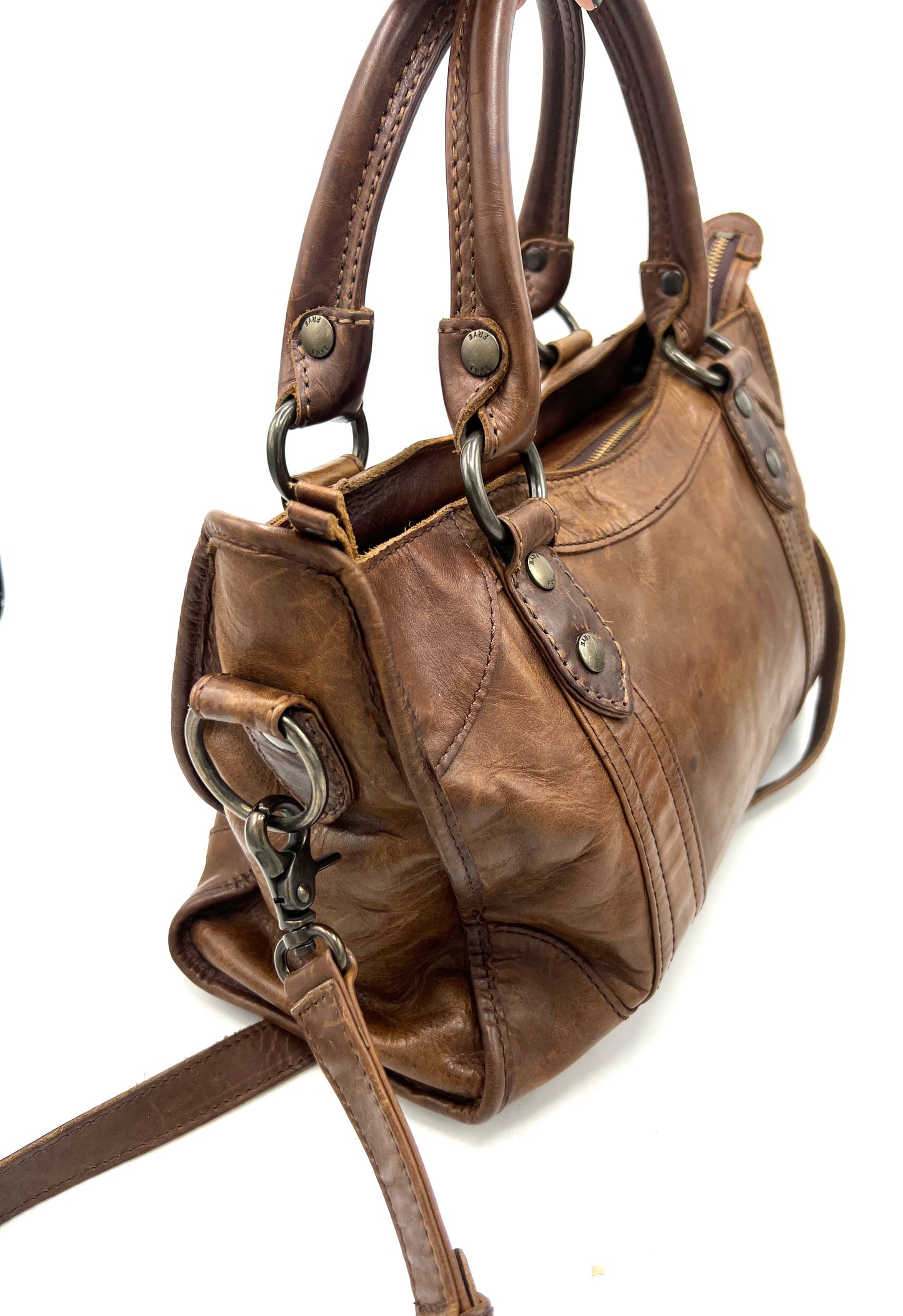 Frye Melissa Satchel – Cognac Leather
