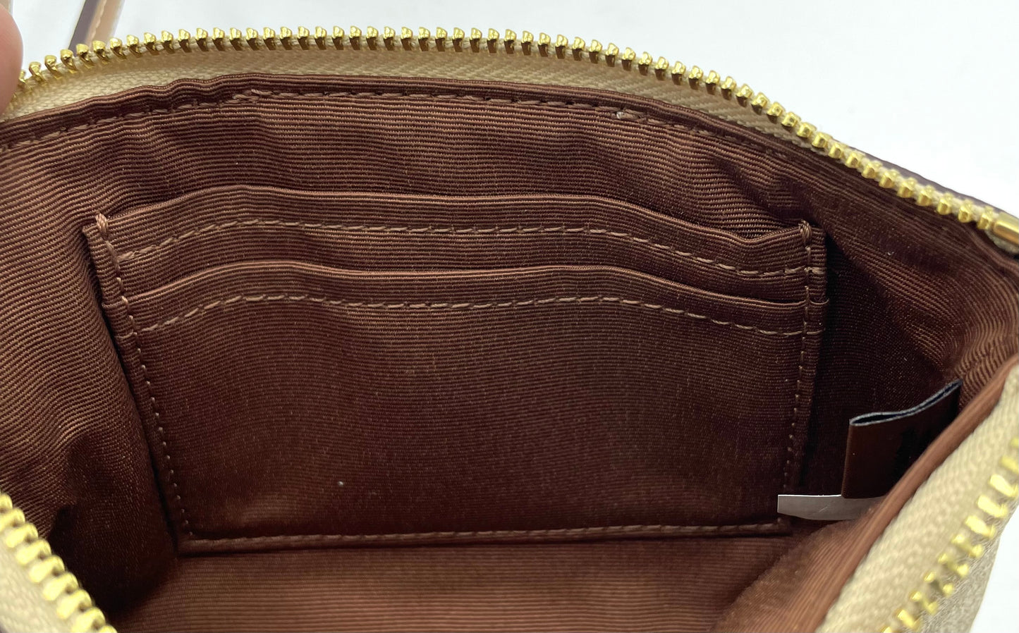 Coach Corner Zip Wristlet