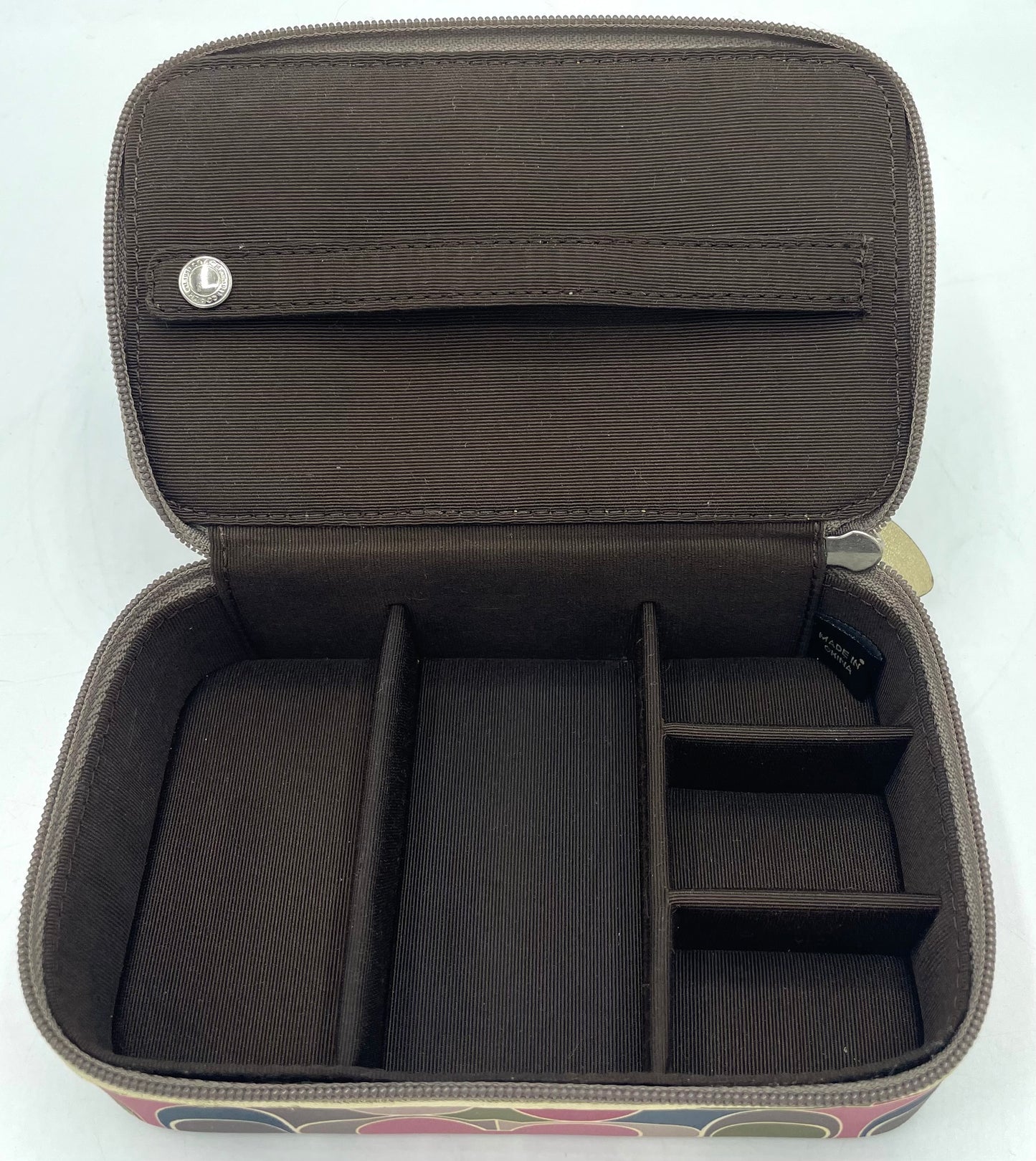 Coach Signature Silk Jewelry Box