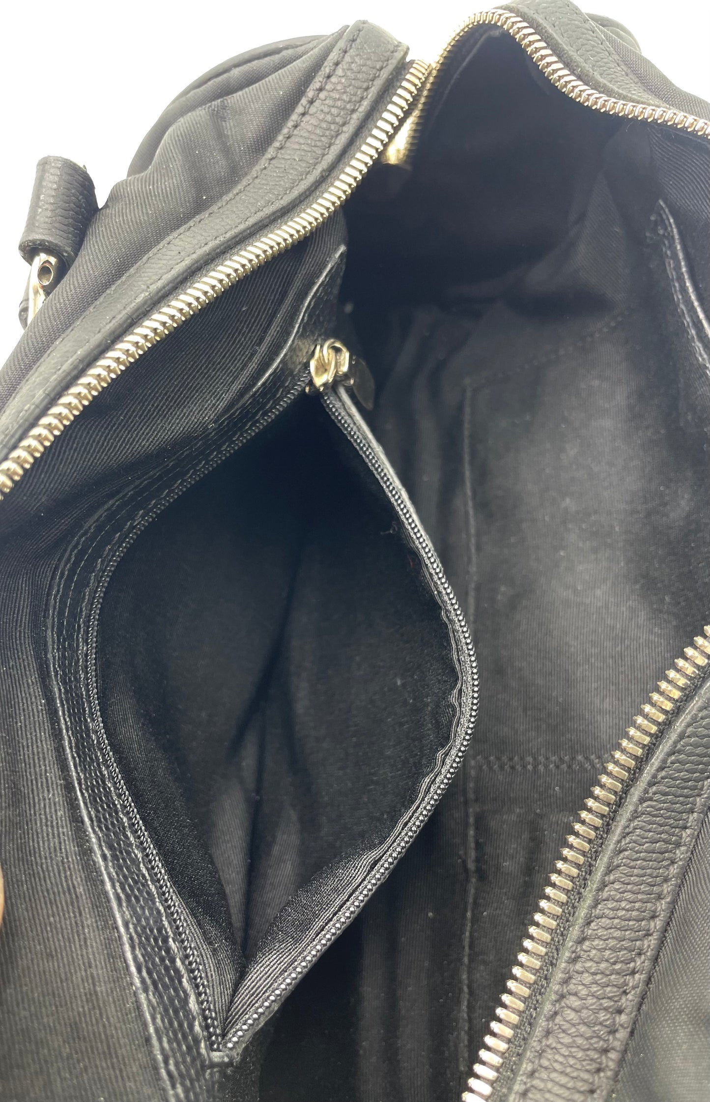 MCM Nylon Monogram Barrel Bag