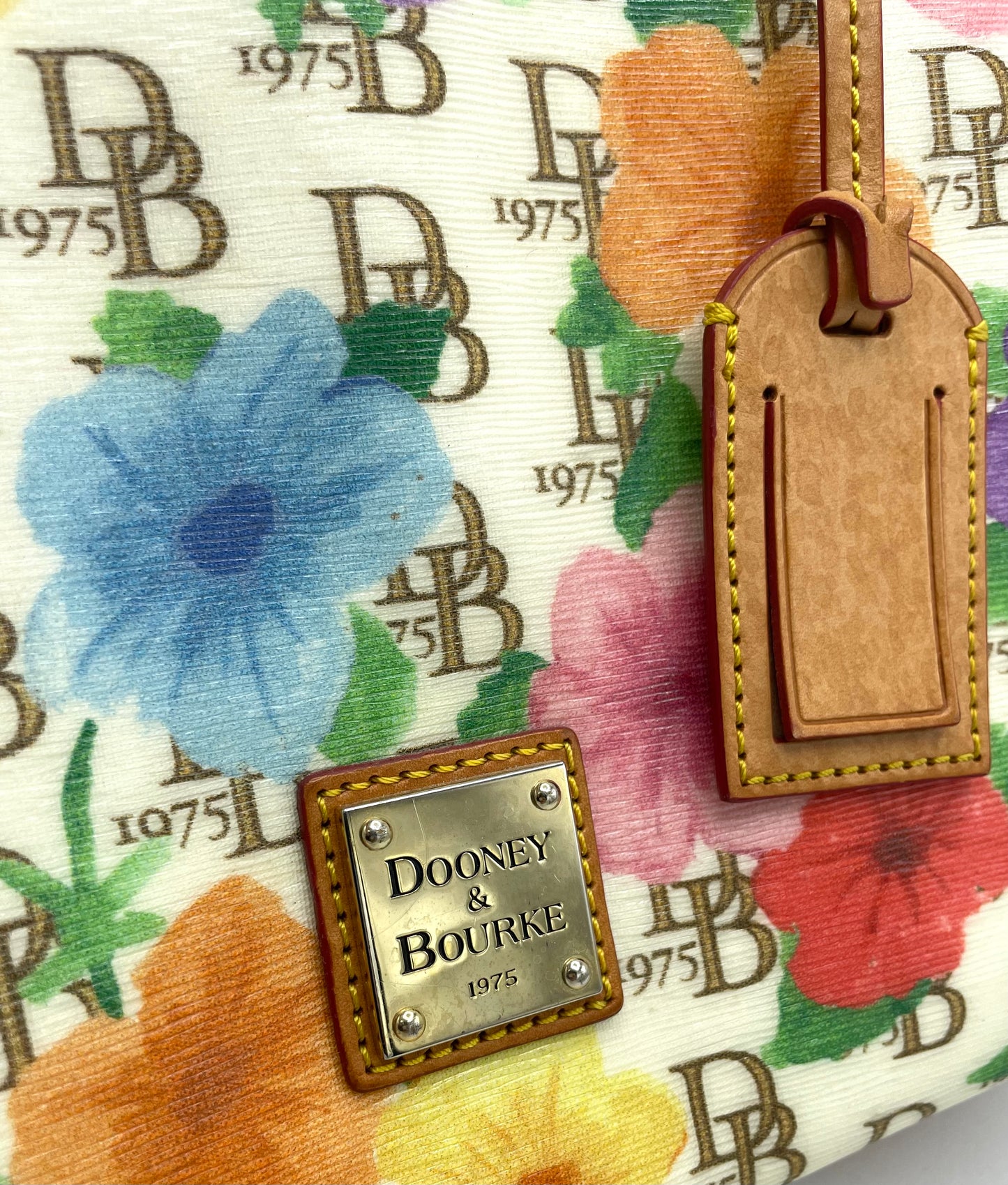 Dooney & Bourke Hibiscus Floral Janine Satchel